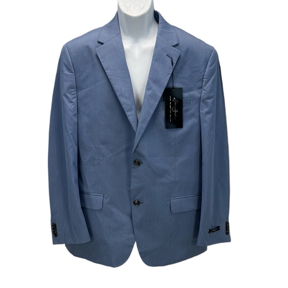 Sean John Classic Fit 2-Button Blazer Suit Jacket - Blue - Size 42r